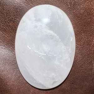 Milky Quartz Palm Stone